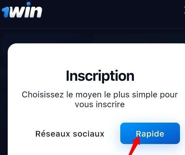 
Les étapes d'inscription sur 1win Cameroun