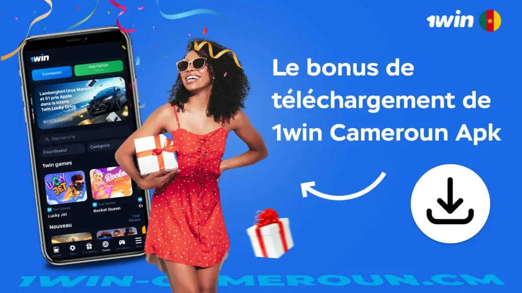 Le bonus de téléchargement de 1win Cameroun Apk