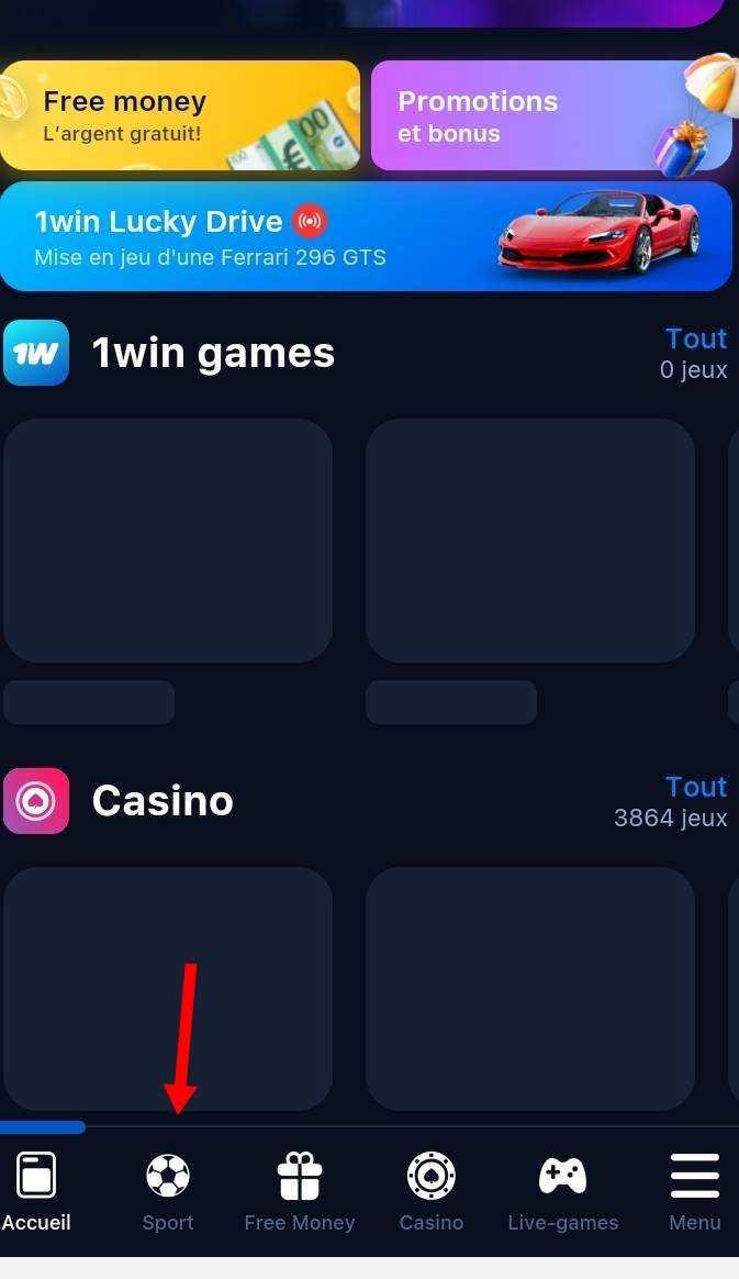 Que trouver sur 1 win app paris sportifs ?