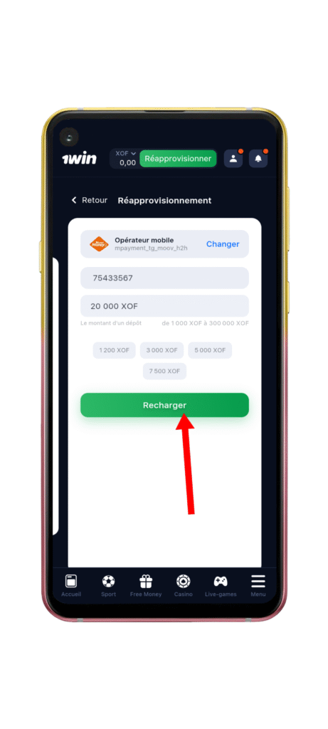 Confirmer la transaction
